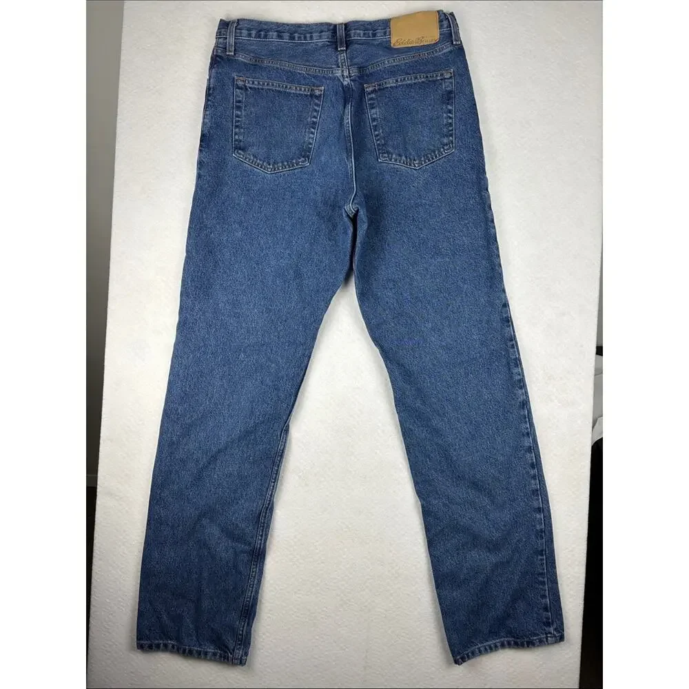 Eddie Bauer Traditional Fit Jeans Men’s 35x36 Blue Straight Leg Classic Denim